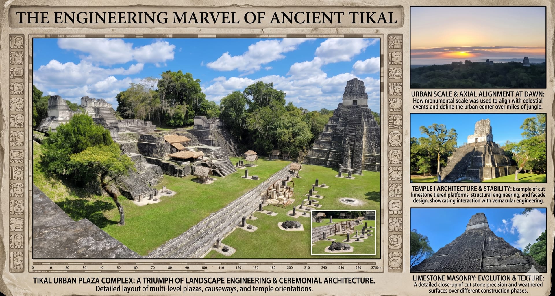 Tikal, Guatemala — Maya plaza engineering & celestial alignment